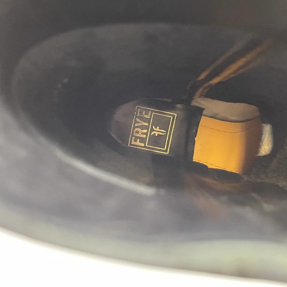 Frye Heath Outside Zip Black Boots B - Picture 10 of 12